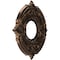 Ekena Millwork Attica PVC Medallion (Canopies up to 4 1/8"), 10"OD x 3 1/2"ID x 3/4"P, Metallic Antique Brass CMP10ATCAB - alternate 4